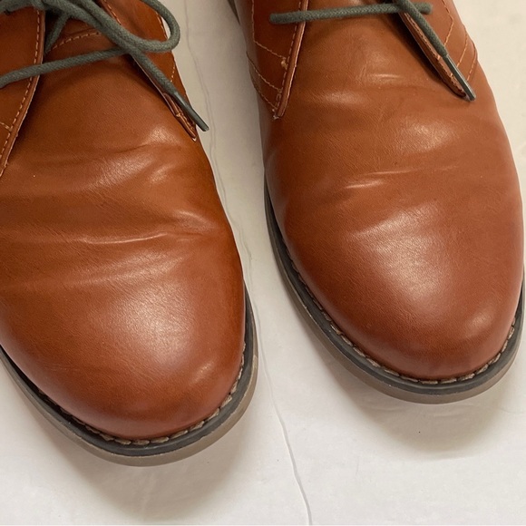 PENGUIN WAYLON OXFORDS LEATHER BUSINESS DRESS SHOES MENS Brown SZ 7 - Picture 10 of 13